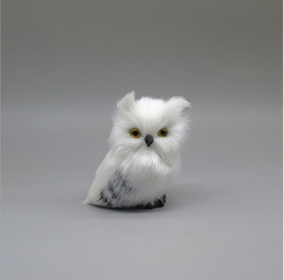 静态模型仿真猫头鹰 哈利波特 圣诞节礼物礼品圣诞树装饰挂件配件