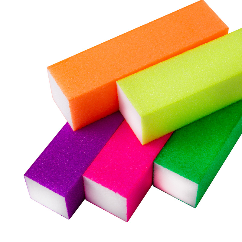 海绵打磨块指甲锉豆腐块四面抛光块 美甲磨砂修型指甲搓 美甲工具