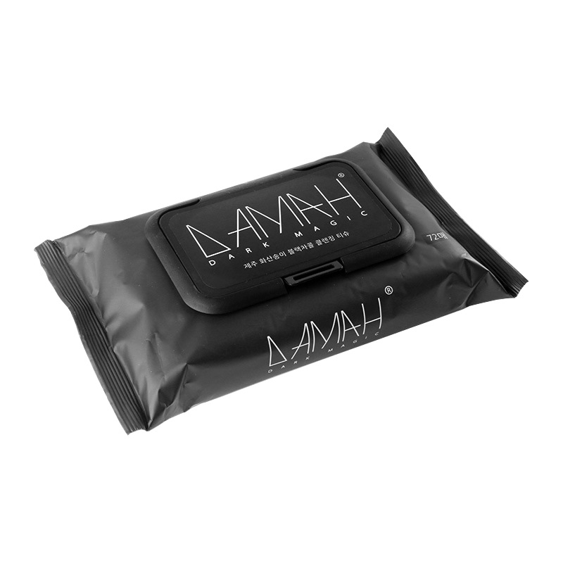 备长炭卸妆湿巾72抽