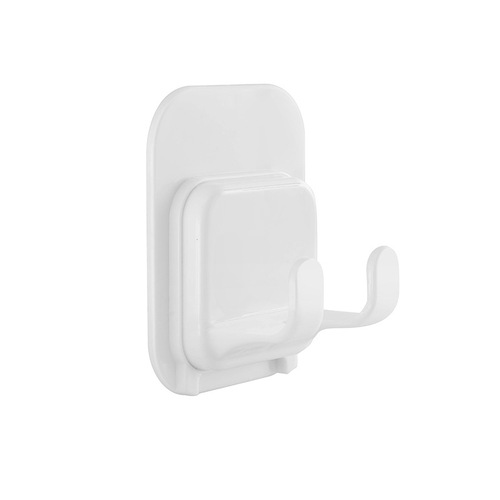 Plastic adhesive hook bathroom wall-mounted shaver rack plug storage rack bathroom punch-free storage rack wholesale