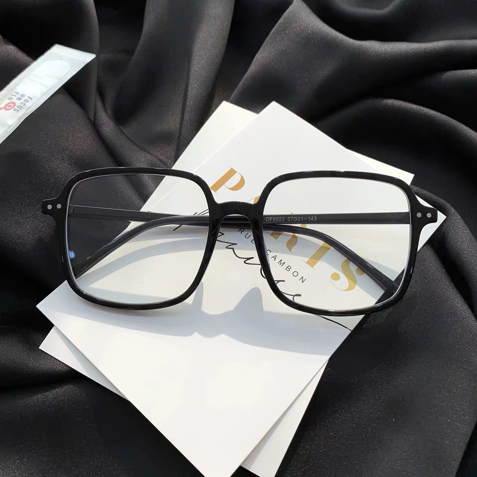 Simple Style Solid Color Resin Square Full Frame Optical Glasses display picture 3