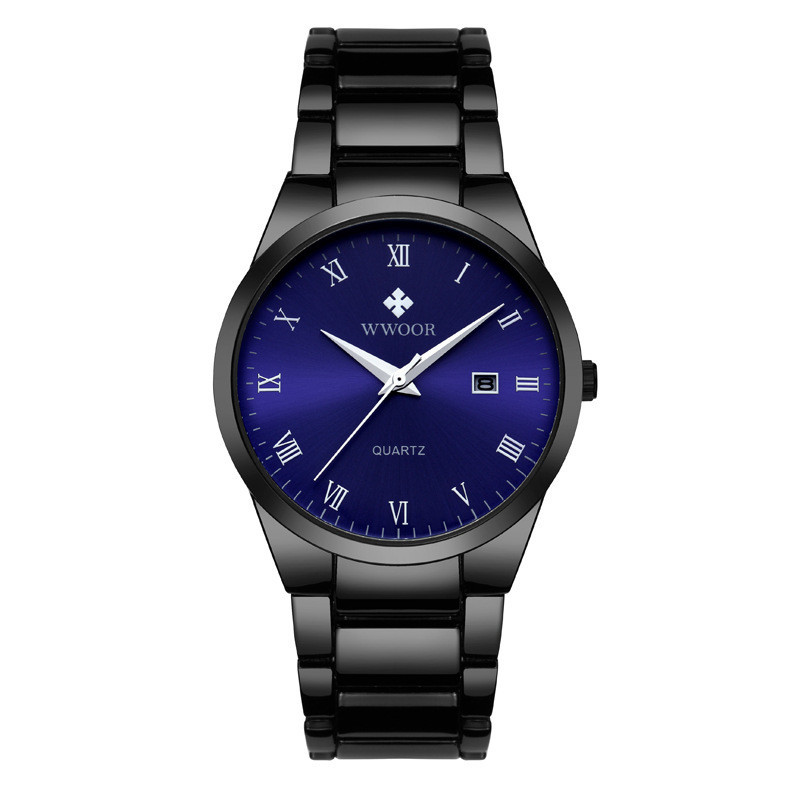 WWOOR con amor de los nuevos hombres de negocios reloj de cuarzo calendario impermeable reloj redondo cabeza casual Bowl Watch 8830