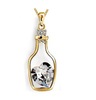 High-end crystal pendant, crystal necklace, chain, Korean style