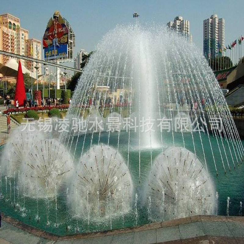 Manufactor customized small-scale Programmable fountain Square dry spraying Matrix Running Spring