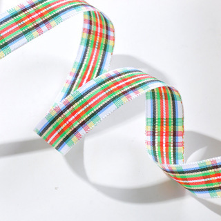 3,8 cm de colores a cuadros cinta DIY material hecho a mano accesorios para el cabello caja de regalo embalaje cinta a cuadros