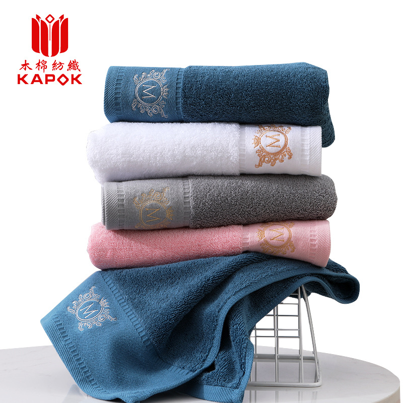 wholesale pure cotton towel water uptake Wash one's face towel customized hotel Bath towel gift towel suit A generation of fat