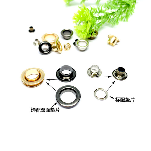 Wholesale Thick Copper Callus Clip Clothing Bag Metal Accessories Rustproof Round File Tag Hollow Rivet 