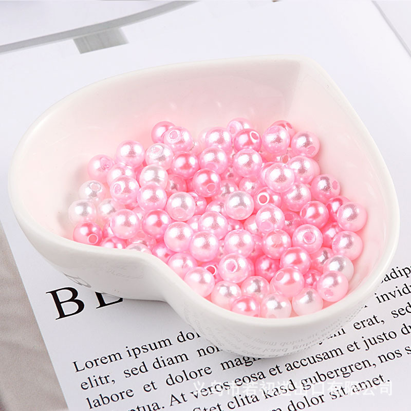 3-10mmカラーピアスabsパールミックスdiy手作りビーズブレスレットアクセサリーアクセサリーホワイトベージュ