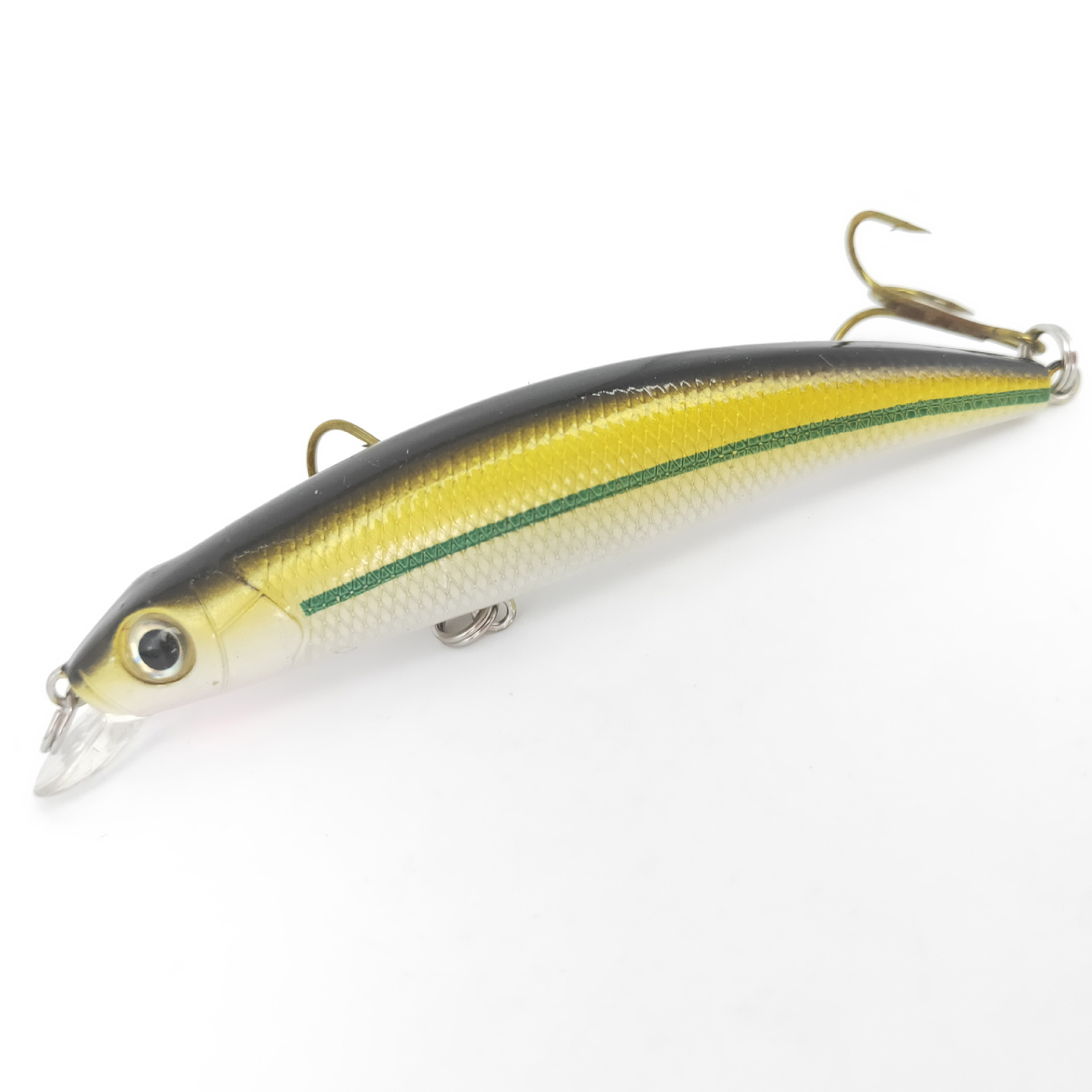 4 Colors Sinking Minnow Fishing Lures Hard Plastic Minnow Baits Bass Trout Fresh Water Fishing Lure