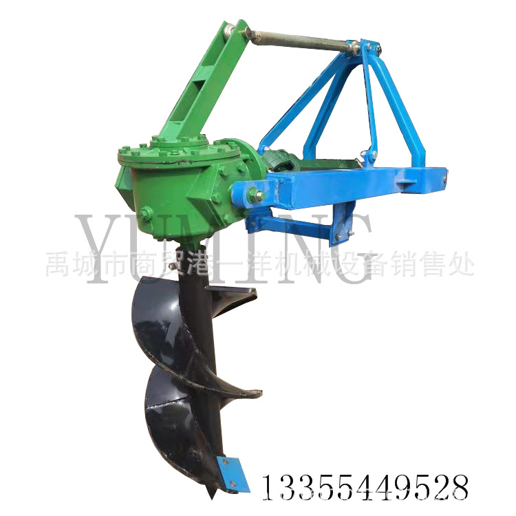 厂家植树挖坑机 四轮拖拉机带的植树的机器 挖电线杆坑的机器