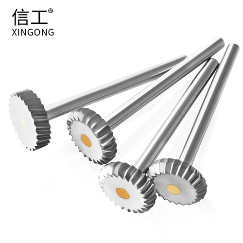 Xin Gong Carbide Rotary File 3mm 6mm Special Shaped T Shape Y Trapezoidal Arc Slotted Tungsten Steel Milling Cutter Factory Direct Sales