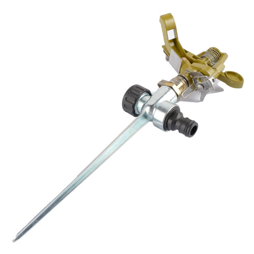 Lawn garden irrigation watering nozzle accessories alloy two-way ground pin sprinkler metal series pin