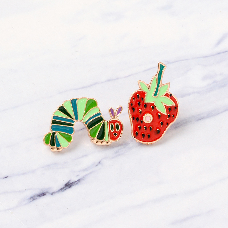 Fashion Strawberry Alloy Stoving Varnish Unisex Brooches display picture 6