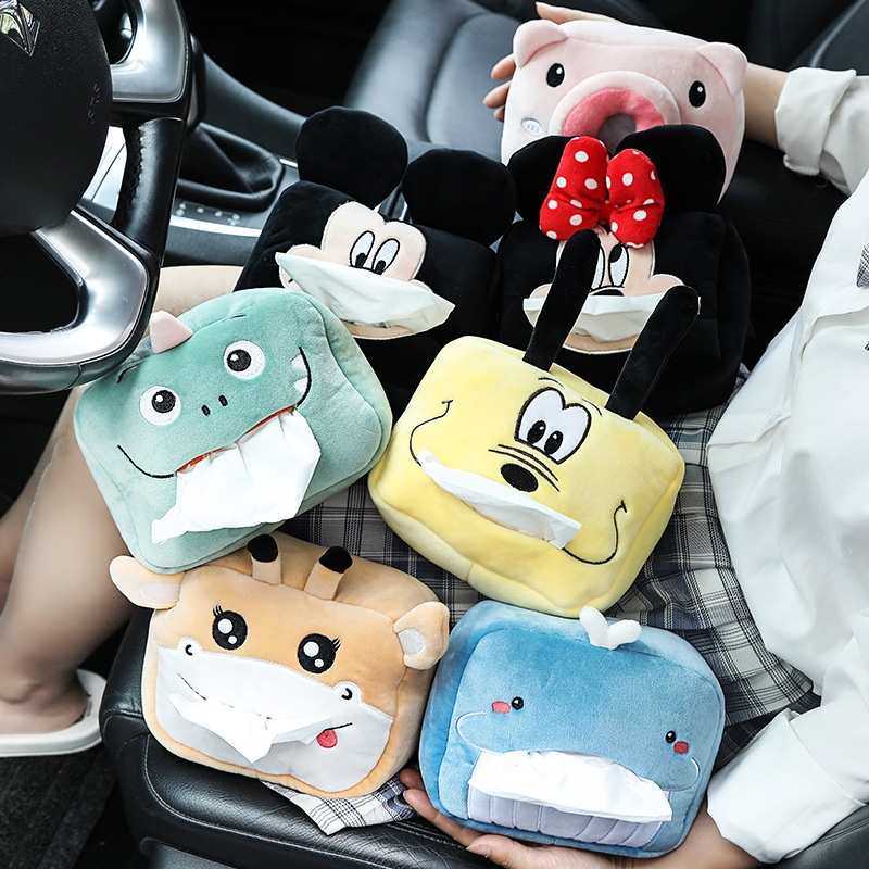 Car Tissue Box automobile Cartoon Tissue Box originality lovely vehicle Back Visor Armrest box Tissue box