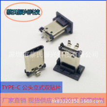 USB  TYPE-Cͷ180ֱʽ˫ƬֻŲ 10.5mm 24PIN