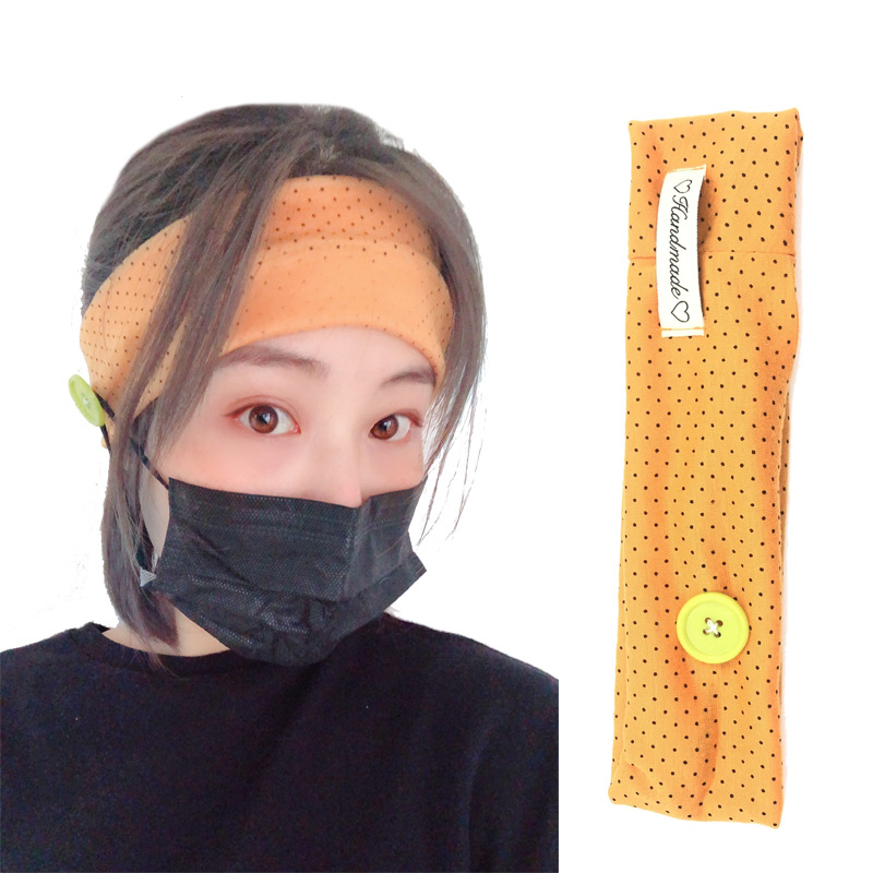 New Fashion Masks Anti-learning Hair Band Fitness Sports Elastic Hair Band Wholesale display picture 7
