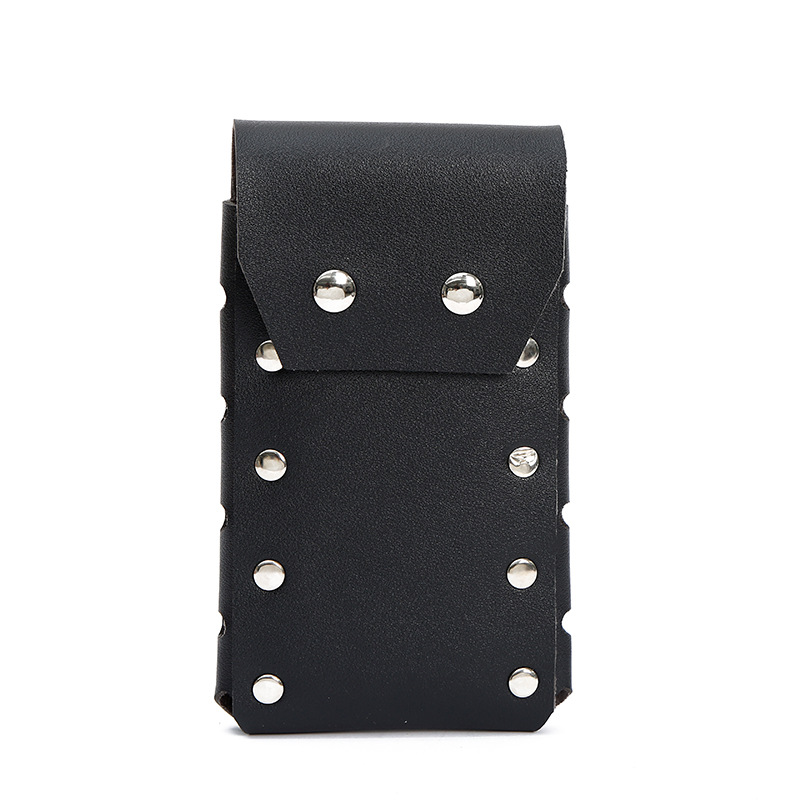 New Selling Fashion Men's Waist Pack Outdoor Leisure Vertical Square Wear Belt Nail Bag Waterproof Customization Wholesale Item Picture