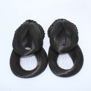 Factory direct ancient costume wig flower thousand bone hair bag small bone hair bun antique Chinese clothing modeling a generation of hair