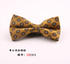 Fashionable cotton bow tie for leisure with bow, floral print, Korean style, wholesale