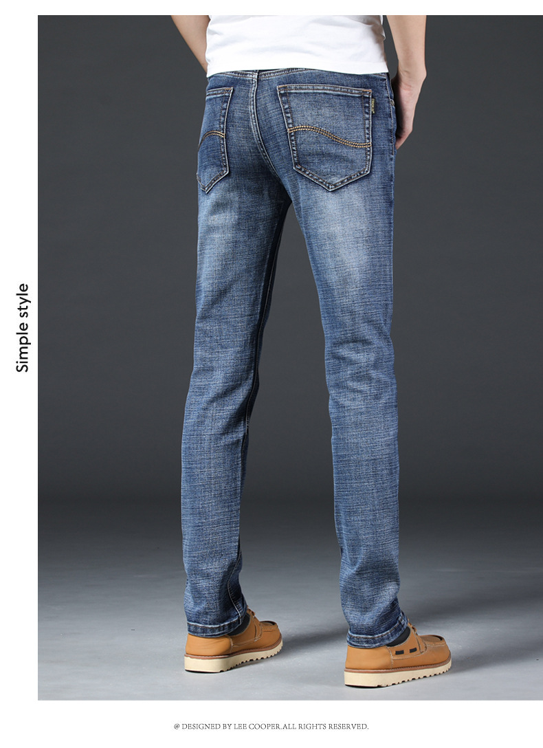 Pantalon jeans Lee coupe droite élastique  - Ref 3426635 Image 14
