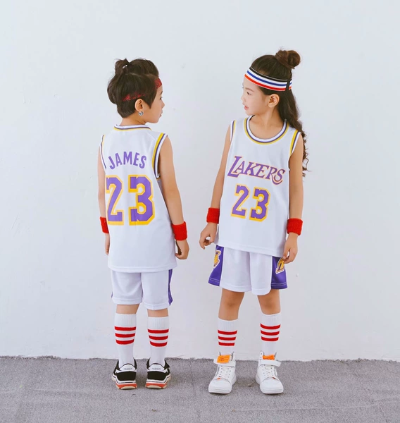 Lakers No. 23 round neck white