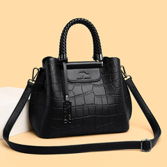Women's Handbag 2020 New Middle-Aged Women's Bag Large Capacity Tote Bag Women's Versatile Mother Crossbody Bag European and American One-Time Shipping