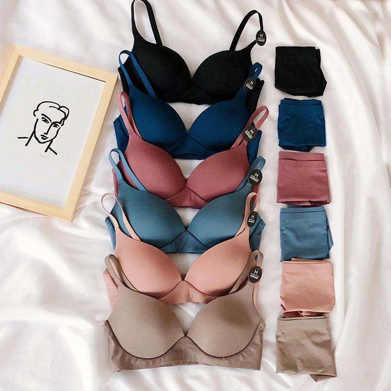 日系简show秀升级版轻薄文胸无痕无钢圈运动性感光面舒适上托内衣