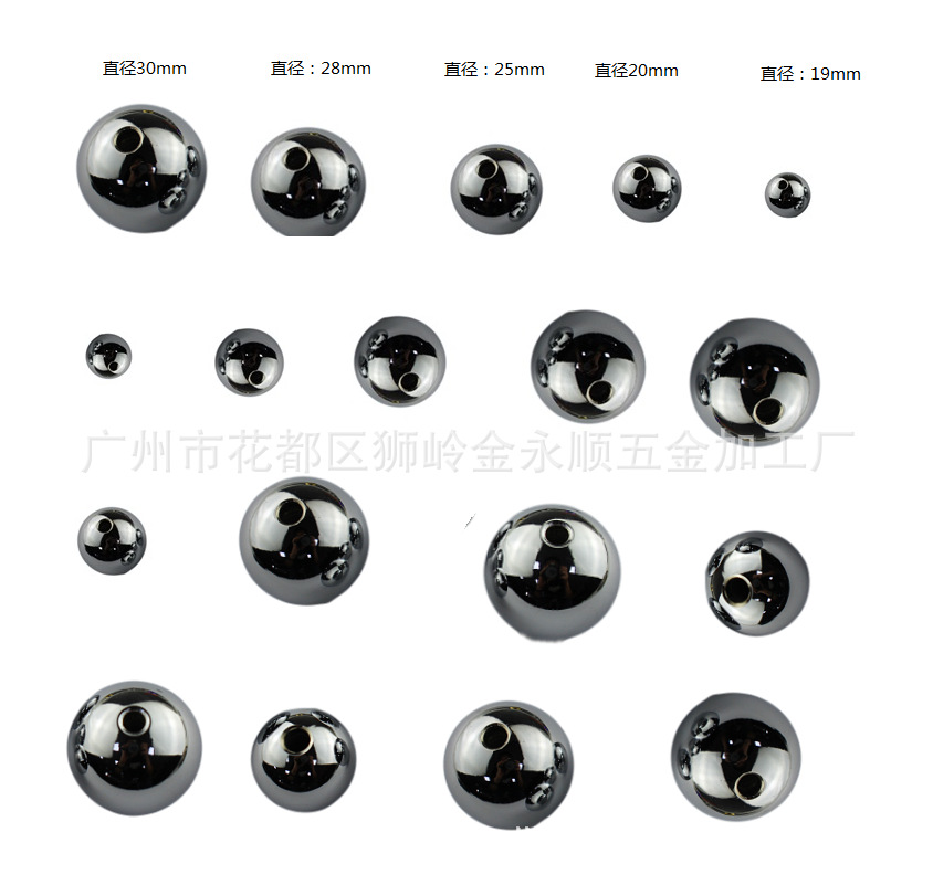 厂家通孔钢珠冲肛塞配件成人用品拉珠金属肛塞后庭拉珠钢珠电镀铬|ru