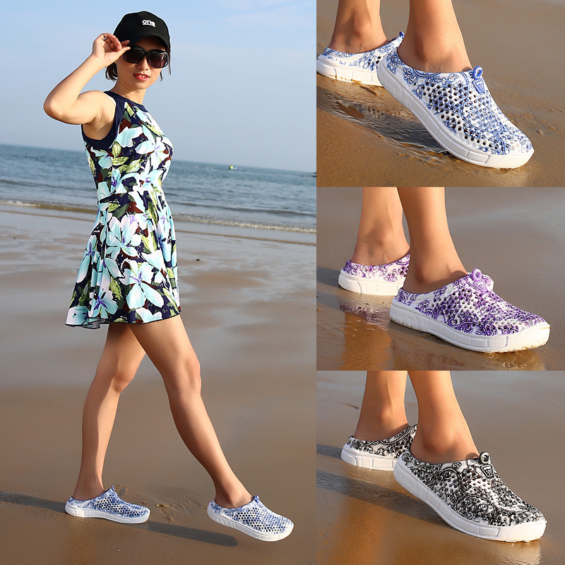 Unisexo Casual Floral Hueco Punta Redonda Sandalias De Playa display picture 6