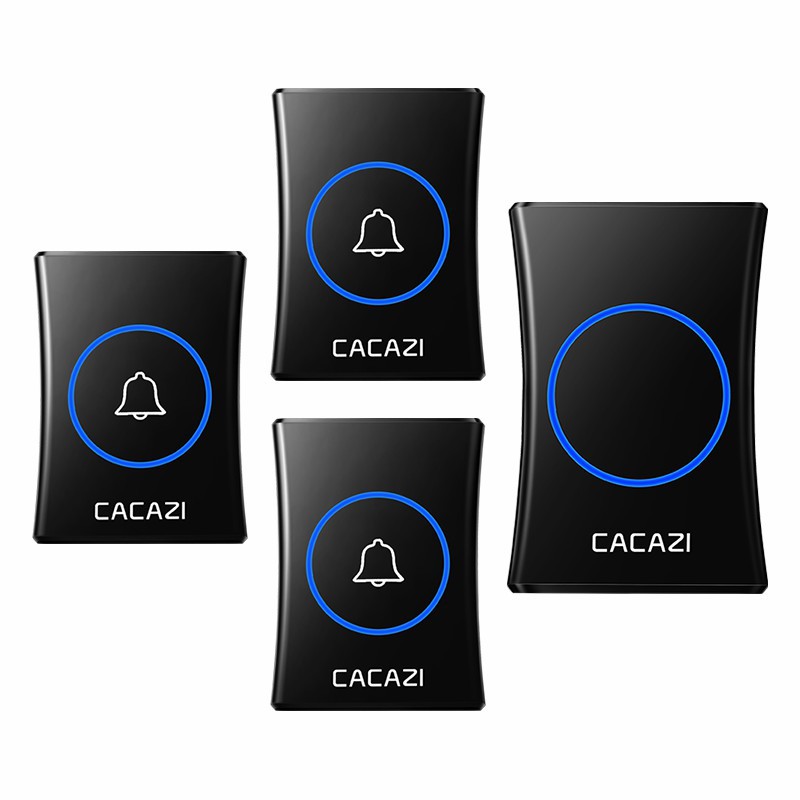 远距离无线门铃智能遥控电子门铃无线家用三拖一接收不用电池