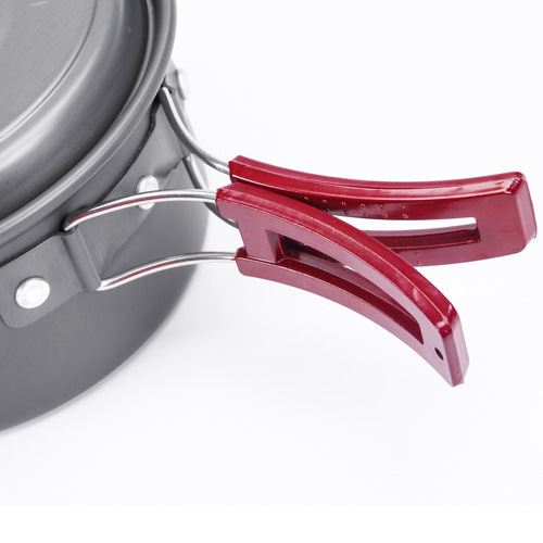 Cross-border outdoor supplies camping cookware foldable large pot portable single pot campfire single soldier cookware picnic equipment