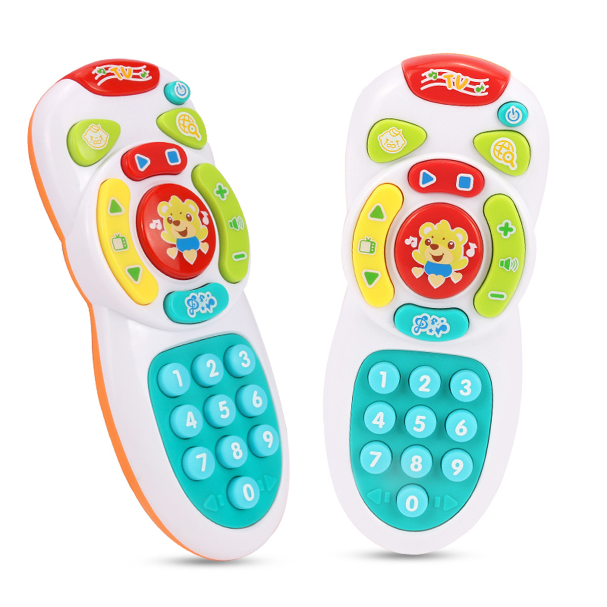 baby Remote control Puzzle Toys 0-3-6 A month children Saliva baby Mobile phone simulation Telephone 1 year old