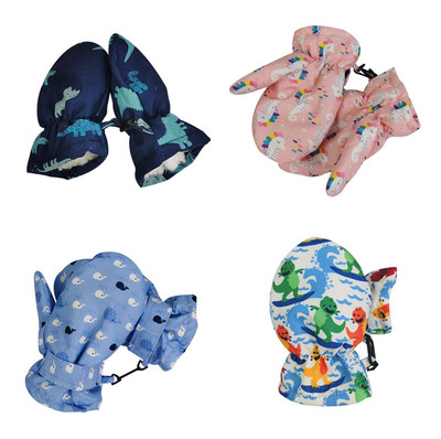 2021年秋冬新款儿童手套防水滑雪手套加厚加绒保暖手套男女童手套