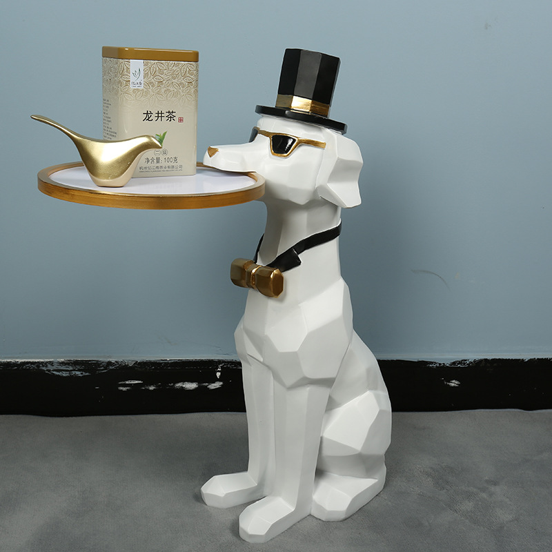 European and American Style Dog Tray Storage Plate Modern Style TV Cabinet Sofa Table Side Sundries Home Gifts