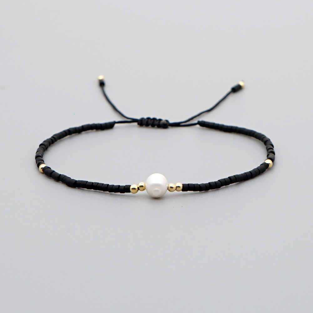 Perles De Riz D&#39;été Myuki Tissées À La Main Perles D&#39;eau Douce Naturelles Bracelet Simple En Gros display picture 66