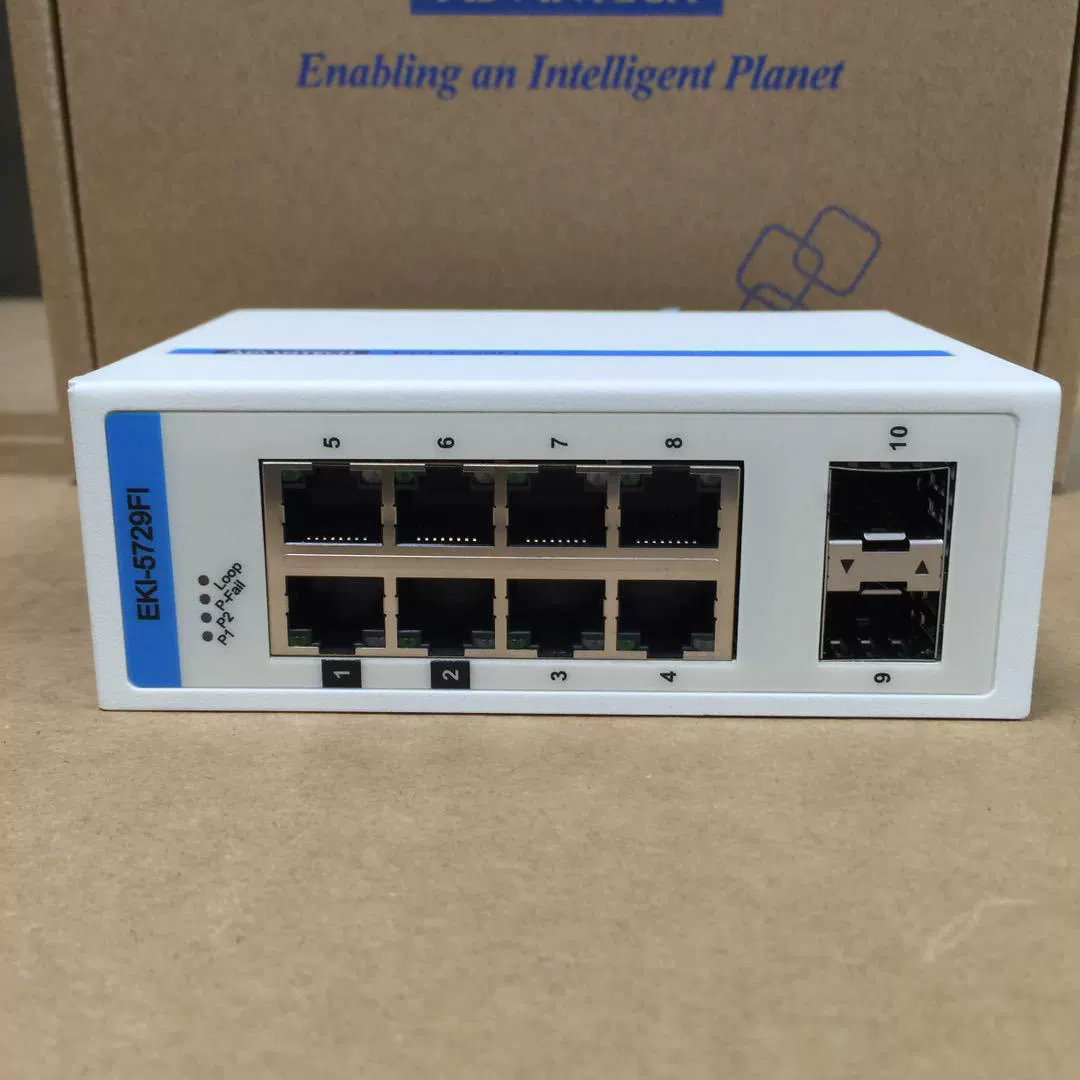 Taiwan Yahua 2 свет 8 электрический гигабитный Vigital ширина Тип EKI-5729FI-AE протокол Modbus/TCP