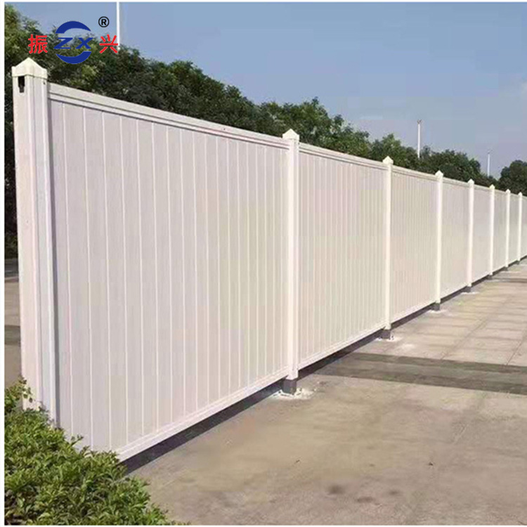 广州现货pvc围挡 建筑施工围墙板 工地PVC围挡板 市政工程围墙板