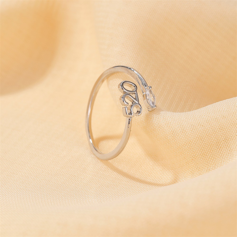 Korea New 520  Simple Opening Adjustable Ring Couple Ring Wholesale display picture 8