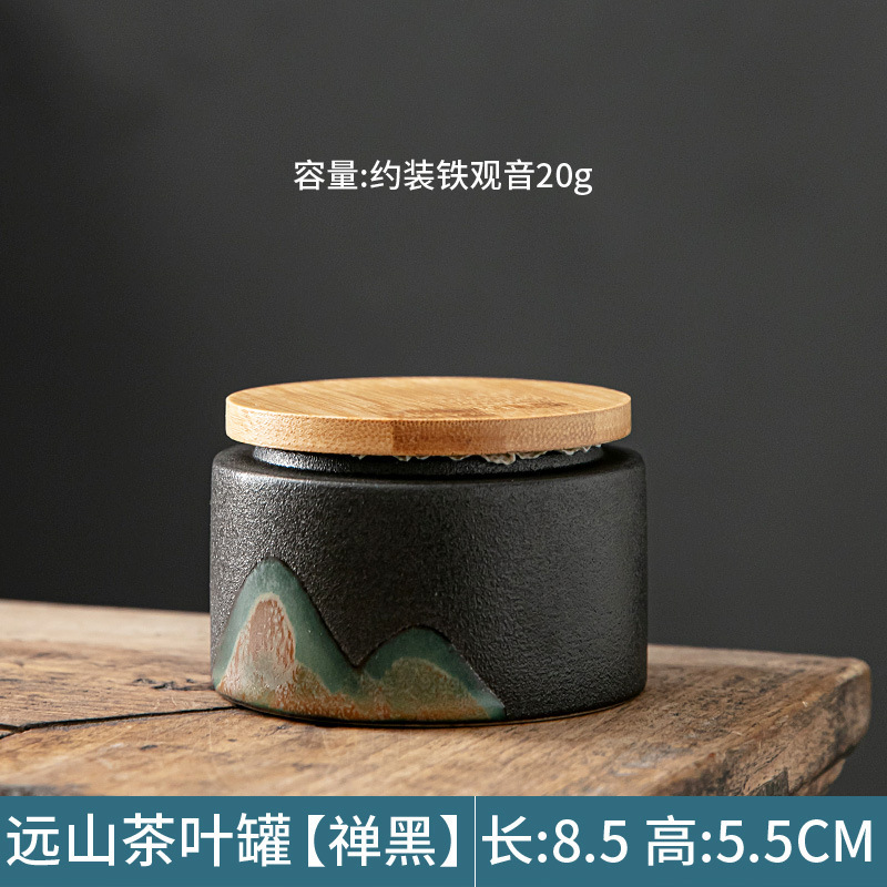 Pu'er tarro de almacenamiento de té portátil caja de té grande pequeño almacén de té tarro de almacenamiento de té