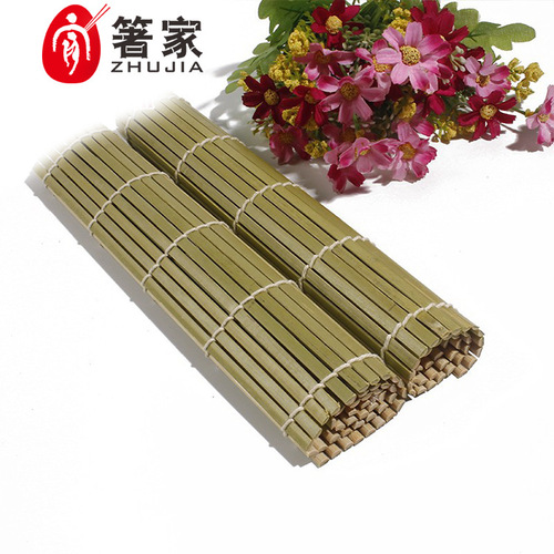 Sushi roll curtain, green bamboo curtain, handmade woven Japanese food tool, nori wrap sushi bamboo curtain, sushi curtain, sushi mat 