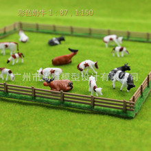 DIY手工 建筑模型沙盘材料 室外配景 模型配景 仿真动物 黑白奶牛