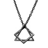 Brand square necklace hip-hop style, pendant suitable for men and women for beloved, 2023, internet celebrity