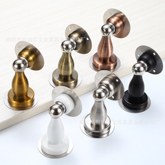 Bathroom anti-collision strong magnetic stainless steel floor suction door holder, bedroom wooden door stainless steel hole-free door stop
