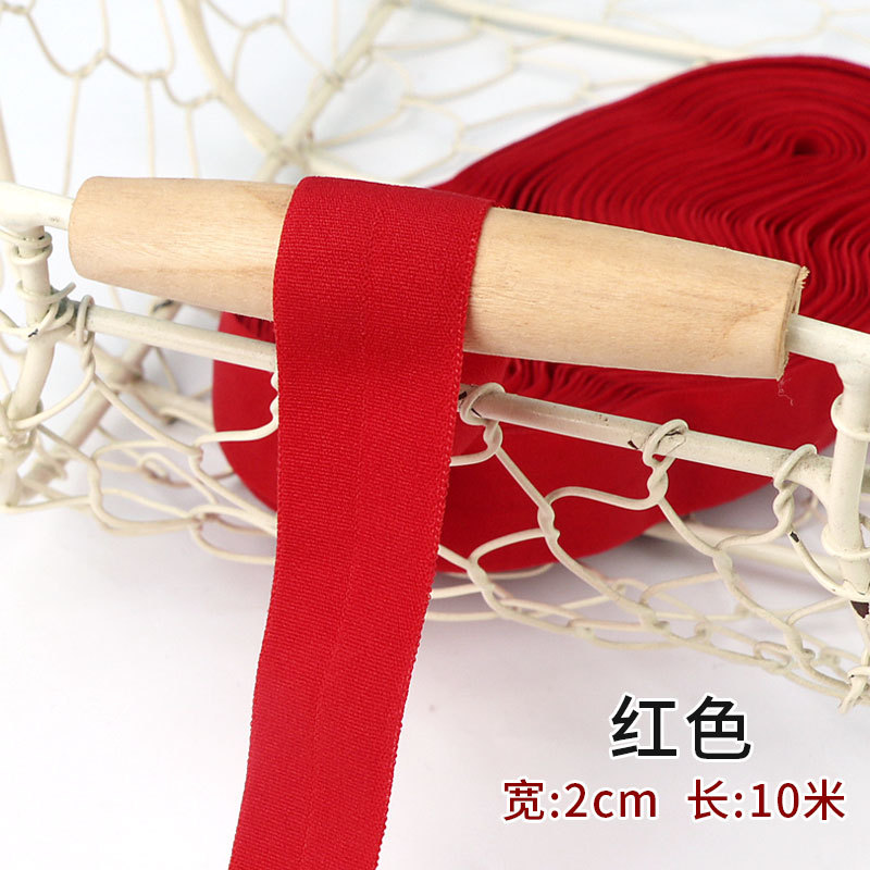 Tira de borde elástico de algodón accesorios de tela tira de borde de ropa de bebé cinta ropa interior banda elástica correa de tela plegable