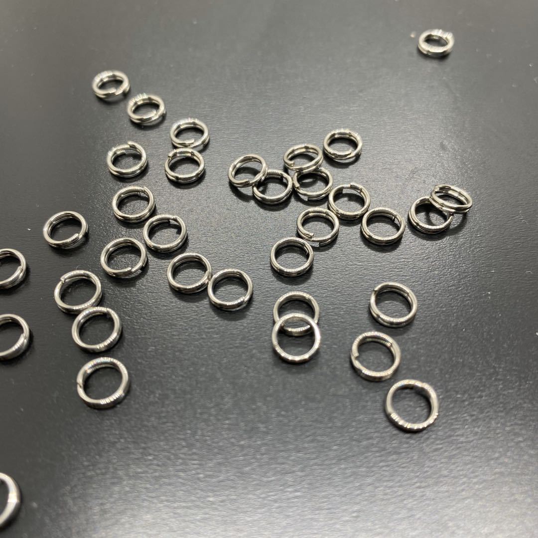 Luya bait connecting ring stainless steel flat double -circle…