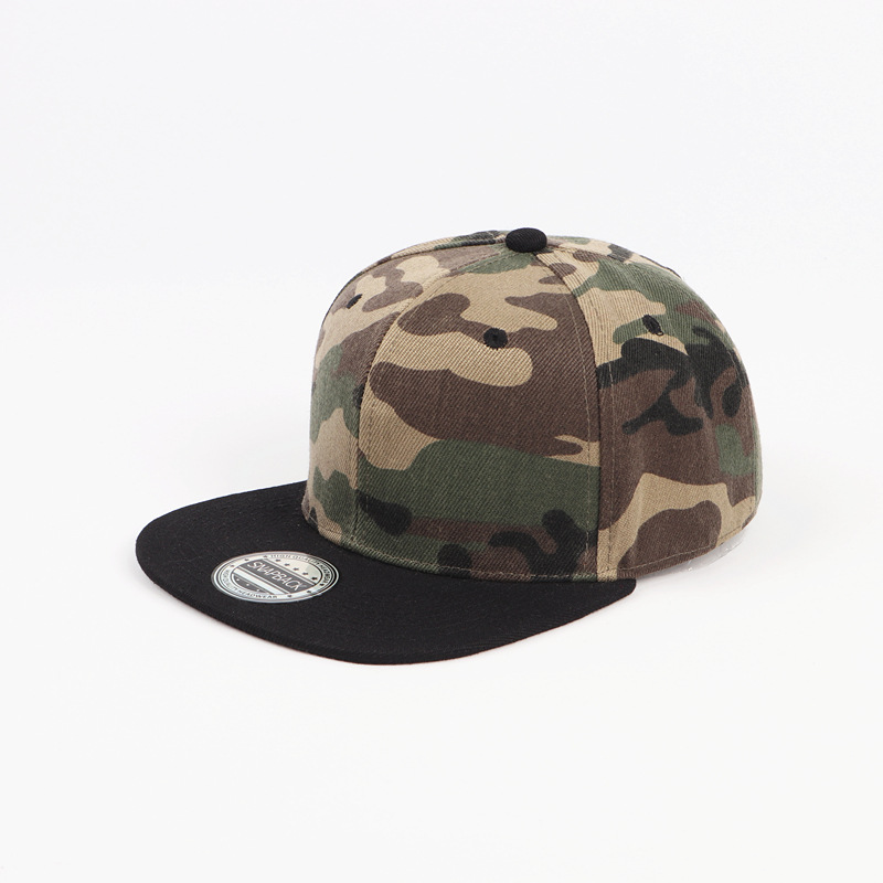 Unisex Fashion Color Block Solid Color Camouflage Flat Eaves Baseball Cap display picture 3