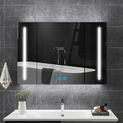 intelligence Stainless steel Bathroom mirror cabinet Mirror box Wall Mount TOILET mirror Shelf Container handling Alone