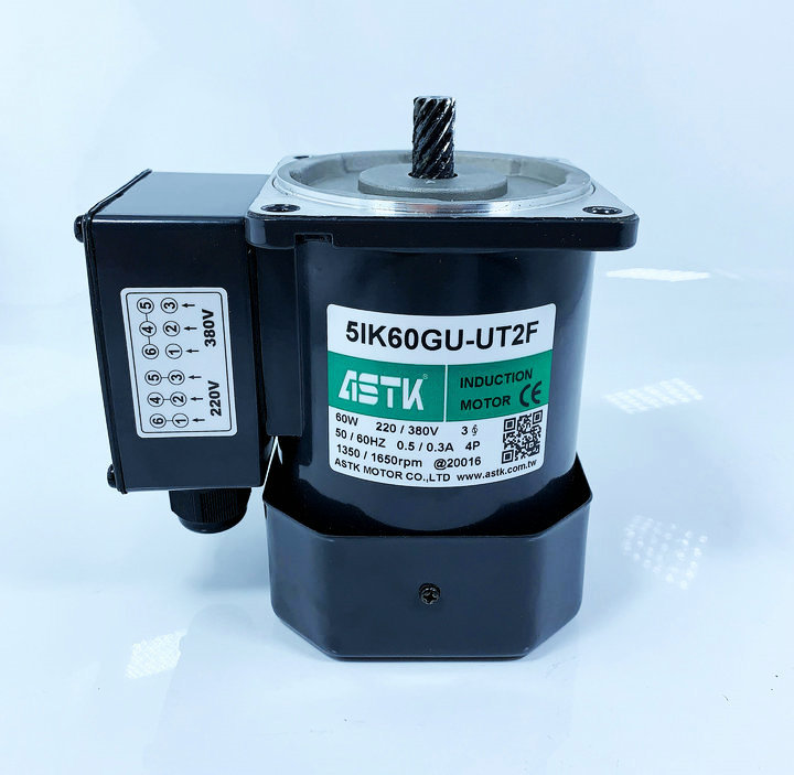 减速电机5IK60GU-UT2F三相齿轮减速端子盒接线盒海鑫台湾产有现货