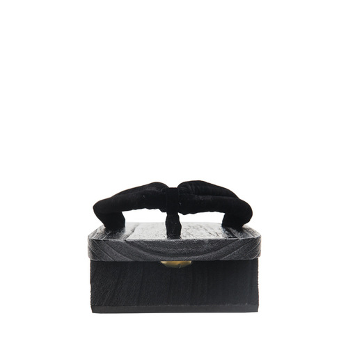 Two-toothed wooden clogs men's Japanese geta slippers Onmyoji Kikuchi COS high heel upgraded version solid color series