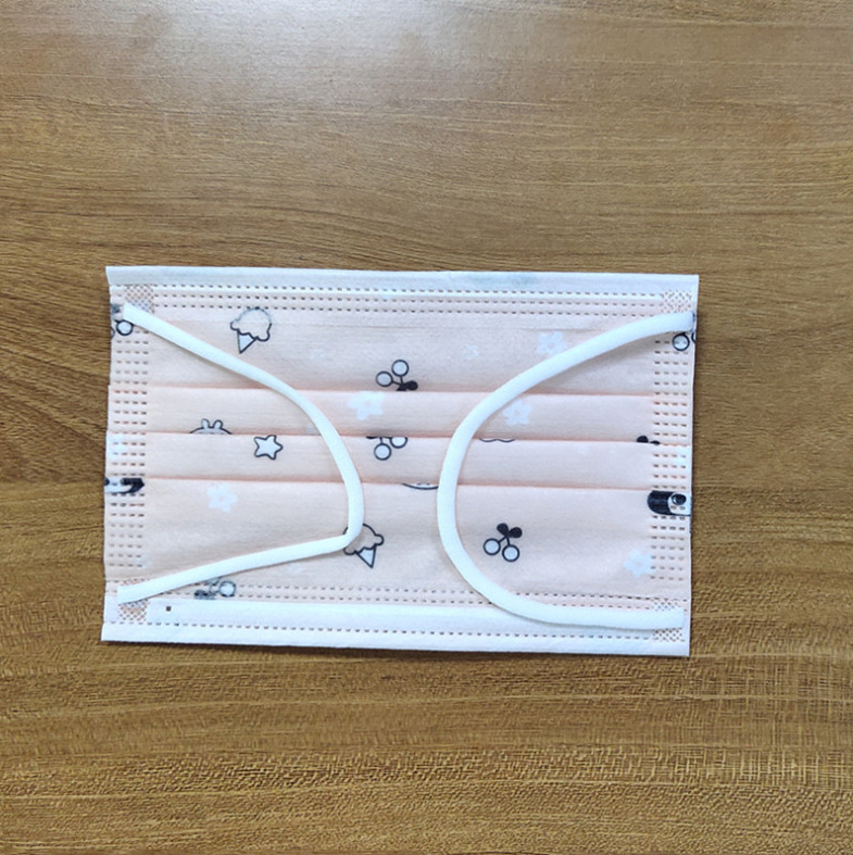 佳创一次性儿童卡通口罩三层防护水刺布柔软舒适透气防尘防护口罩|ms